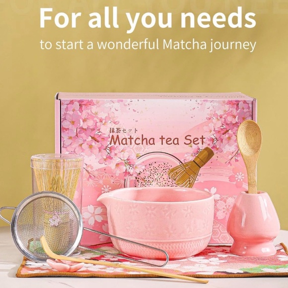 Pink Matcha Green Tea Set - Picture 7 of 11